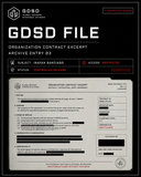 GDSD Organization Contract Excerpt Archive Entry 03 for Inayah Santiago